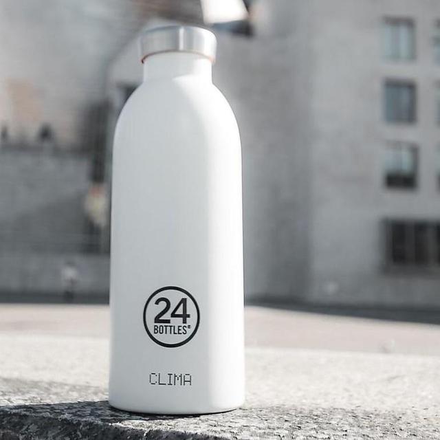 24bottles clima bottle 850ml double walled insulated stainless steel water bottle eco friendly reusable bpa free hot cold modern portable leak proof for travel office home gym ice white - SW1hZ2U6Njg3ODA=