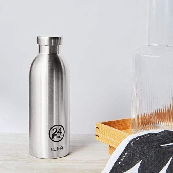 24bottles clima bottle 850ml double walled insulated stainless steel water bottle eco friendly reusable bpa free hot cold modern portable leak proof for travel office home gym steel - SW1hZ2U6Njg3ODQ=