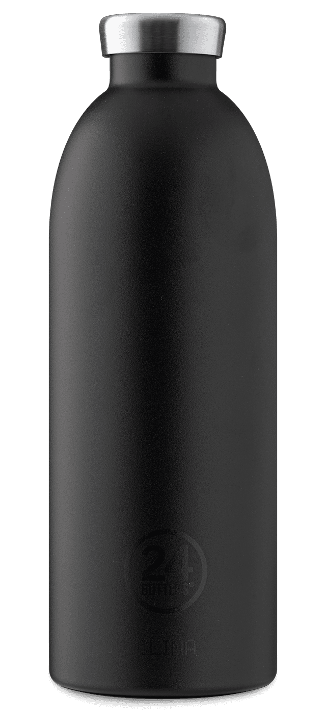 24bottles clima bottle 850ml double walled insulated stainless steel water bottle eco friendly reusable bpa free hot cold modern portable leak proof for travel office home gym tuxedo black - SW1hZ2U6Njg3ODY=