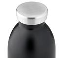 24bottles clima bottle 330ml double walled insulated stainless steel water bottle eco friendly reusable bpa free hot cold modern portable leak proof for travel office home gym tuxedo black - SW1hZ2U6Njg4MjM=