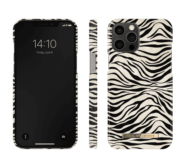 ideal of sweden zafari apple iphone 12 pro max case fashionable swedish design zebra print iphone back cover wireless charging compatible zafari zebra - SW1hZ2U6NzE5NDU=