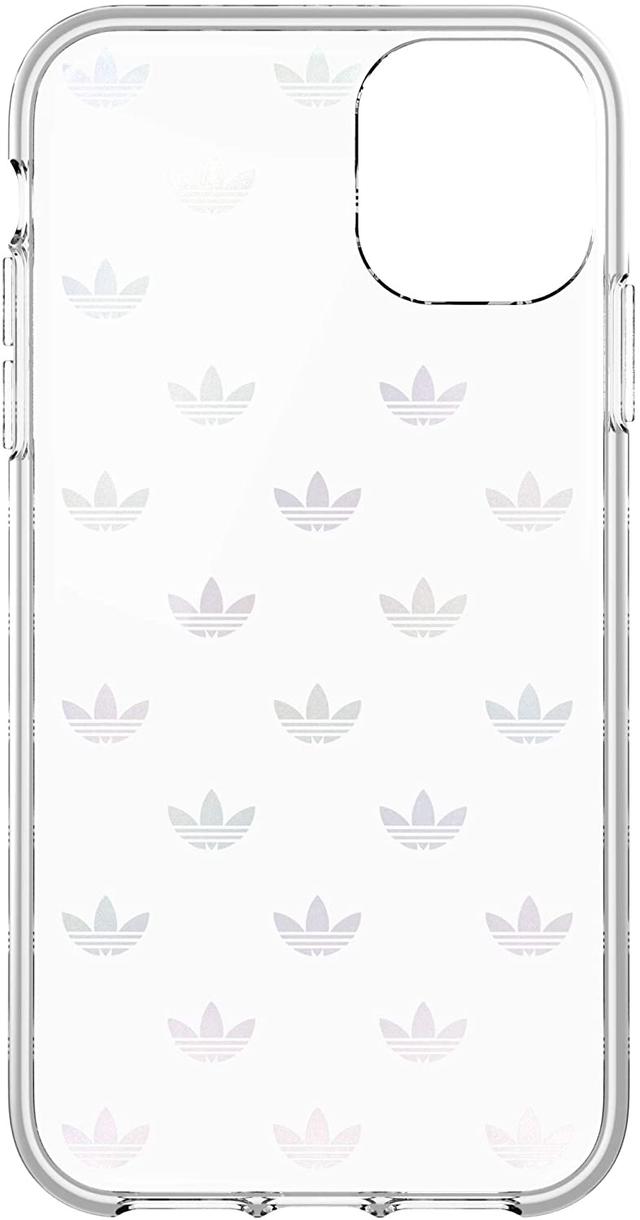 adidas original trefoil colourful logo clear snap case iphone 11 - SW1hZ2U6NTU1OTE=