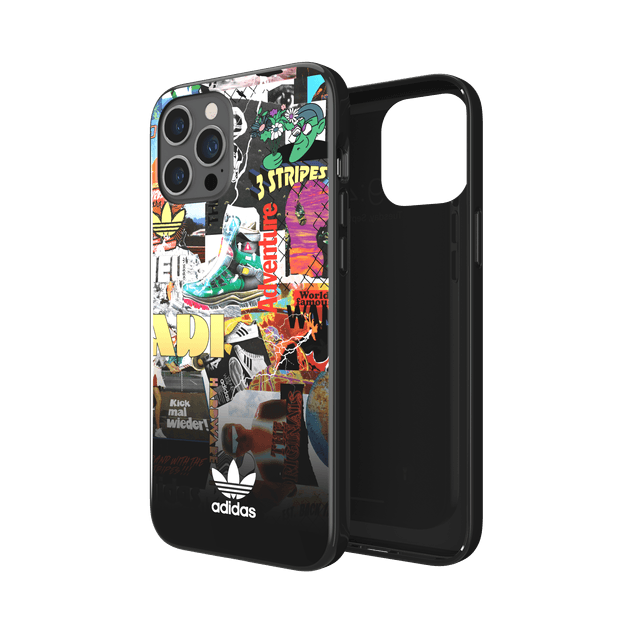 adidas snap apple iphone 12 pro max graphic case back cover w trefoil design scratch drop protection w tpu bumper wireless charging compatible colourful - SW1hZ2U6NzE3MDU=