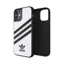 adidas samba apple iphone 12 mini moulded case back cover w 3 stripes trefoil design scratch drop protection w tpu bumper wireless charging compatible white black - SW1hZ2U6NzE4MDE=