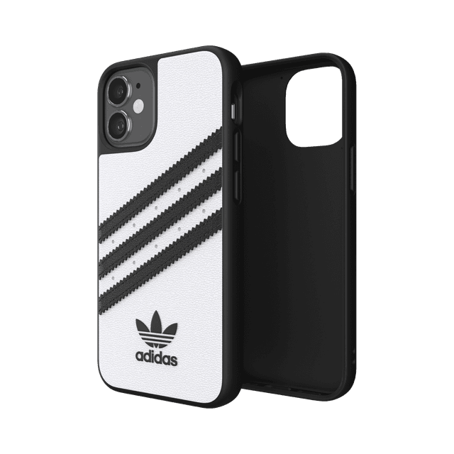 كفر Adidas - SAMBA Apple iPhone 12 Mini Moulded Case - أبيض  أسود - SW1hZ2U6NzE4MDE=