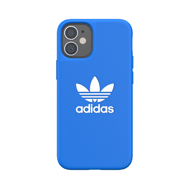 كفر Adidas - ORIGINALS Apple iPhone 12 Mini Basic Moulded Case - أزرق  أبيض - SW1hZ2U6NzE4MTY=