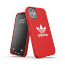 adidas originals apple iphone 12 mini canvas case back cover w trefoil design scratch drop protection w tpu bumper wireless charging compatible scarlet - SW1hZ2U6NzE4MjI=