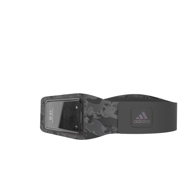 adidas originals universal sports belt phone holder touchscreen compatible adjustable strap reflective denim print 3x pockets including a key pocket fits up to 6 5 phone black - SW1hZ2U6NzE4OTc=