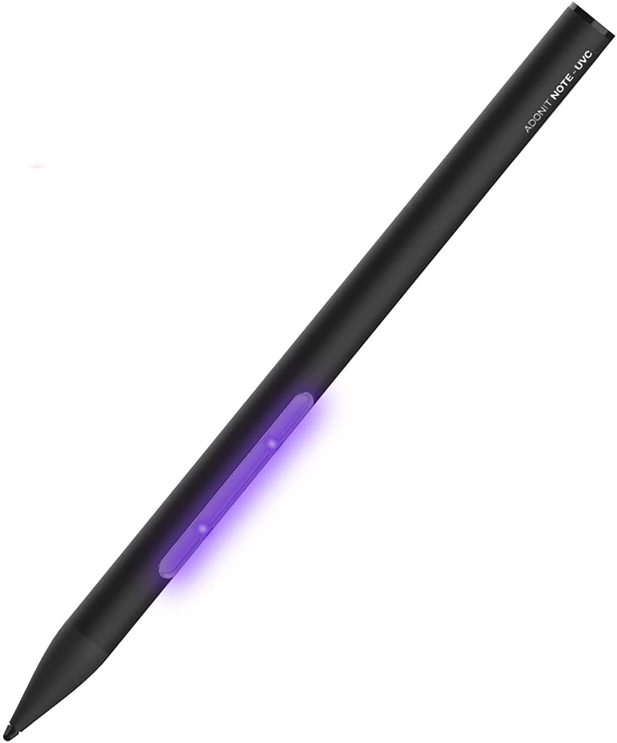 قلم رقمي ومعقم Adonit NOTE UVC Sterilizer Pen & Digital Stylus - أسود
