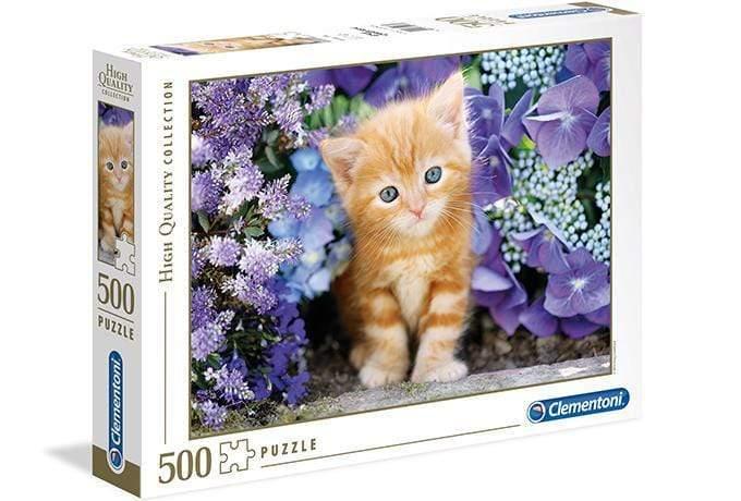 لعبة تطبيقات 500 قطعة CLEMENTONI - Cat In Flowers