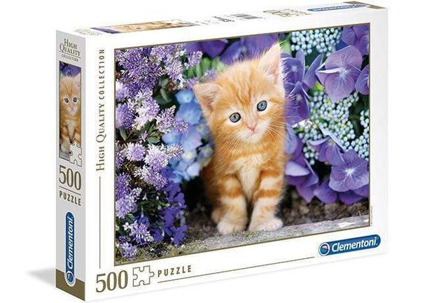 لعبة تطبيقات 500 قطعة CLEMENTONI - Cat In Flowers - SW1hZ2U6NTk1NjI=