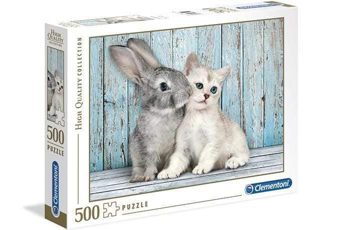 لعبة تطبيقات 500 قطعة CLEMENTONI - Cat & Bunny