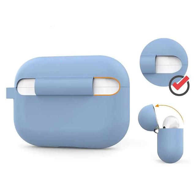 ahastyle full cover silicone keychain case for airpods pro sky blue - SW1hZ2U6NDU2NjQ=