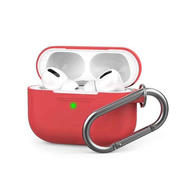 ahastyle full cover silicone keychain case for airpods pro red - SW1hZ2U6NDExNDM=