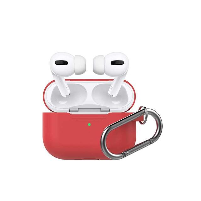 ahastyle full cover silicone keychain case for airpods pro red - SW1hZ2U6NDExNDQ=