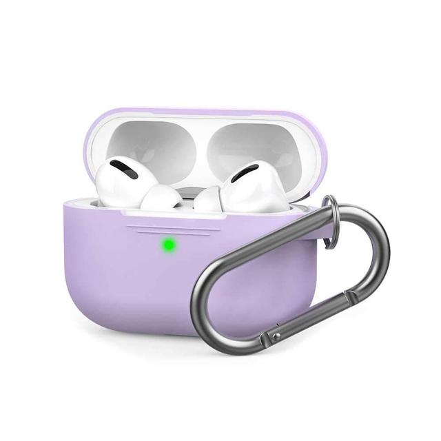 ahastyle full cover silicone keychain case for airpods pro lavender - SW1hZ2U6NDExMjM=