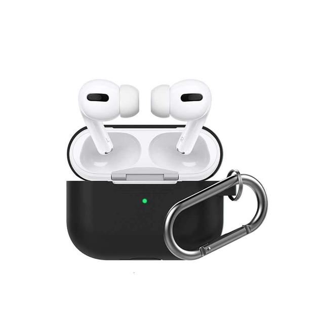 ahastyle full cover silicone keychain case for airpods pro black - SW1hZ2U6NDExMTk=