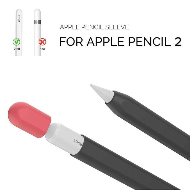 ahastyle duotone ultra thin apple pencil sleeve 2nd gen black red - SW1hZ2U6MzkwMDk=