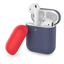 ahastyle two toned silicone case for airpods navy blue red - SW1hZ2U6Mzg5NzI=
