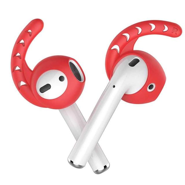 ahastyle premium silicone earhooks cover for airpods 3 pairs red - SW1hZ2U6Mzg5NjA=