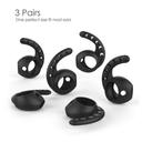 ahastyle premium silicone earhooks cover for airpods 3 pairs black - SW1hZ2U6Mzg5NDM=