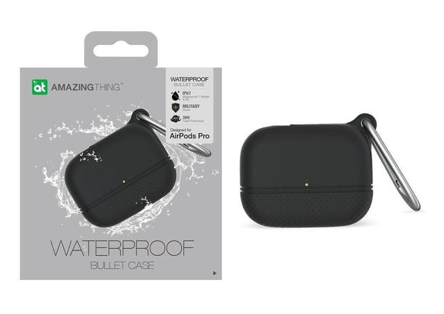 AMAZINGTHING at supremecase waterproof for airpods pro with carabiner black - SW1hZ2U6NTU0NjQ=
