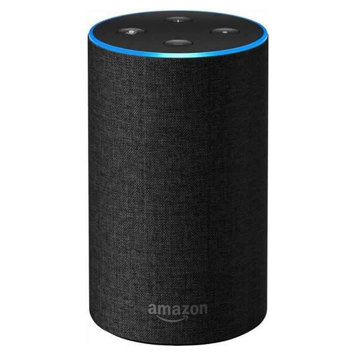 مكبر صوت ذكي Echo  من  Amazon  (الجيل الثاني) -  رمادي فحمي
