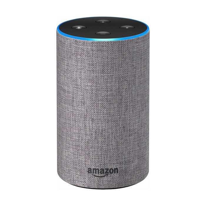 مكبر صوت ذكي Echo من  Amazon  (الجيل الثاني) -  قماش رمادي