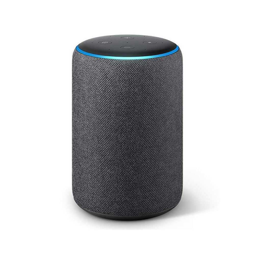 مكبر صوت ذكي Echo Plus من  Amazon  (الجيل الثاني) -  رمادي فحمي جهاز أمازون Echo Plus (الجيل الثاني) بمكبر صوت ذكي -  رمادي فحمي