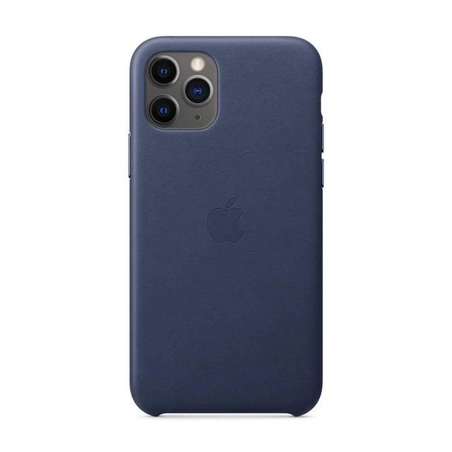apple iphone 11 pro max leather case midnight blue - SW1hZ2U6NDEzMTE=