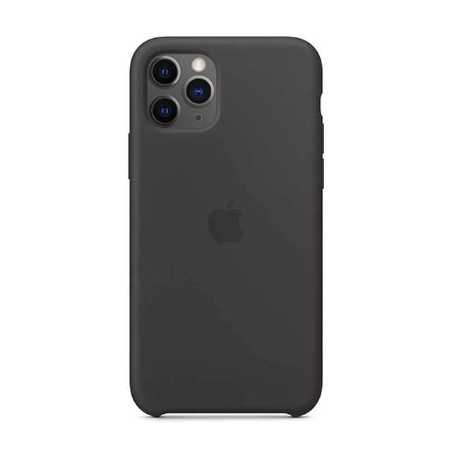 apple iphone 11 pro max silicone case black - SW1hZ2U6NDEyNzU=
