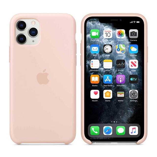 apple iphone 11 pro max silicone case pink sand - SW1hZ2U6NDEyNzM=