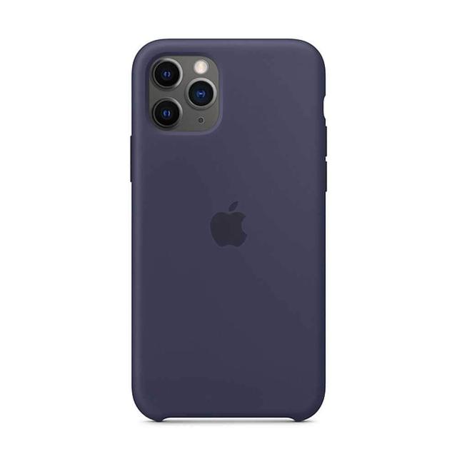 apple iphone 11 pro max silicone case midnight blue - SW1hZ2U6NDEyNjc=