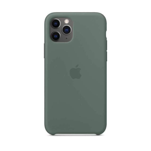 apple iphone 11 pro silicone case pine green - SW1hZ2U6NDEyNTE=