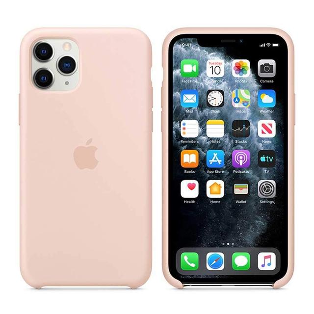 apple iphone 11 pro silicone case pink sand - SW1hZ2U6NDEyNDU=