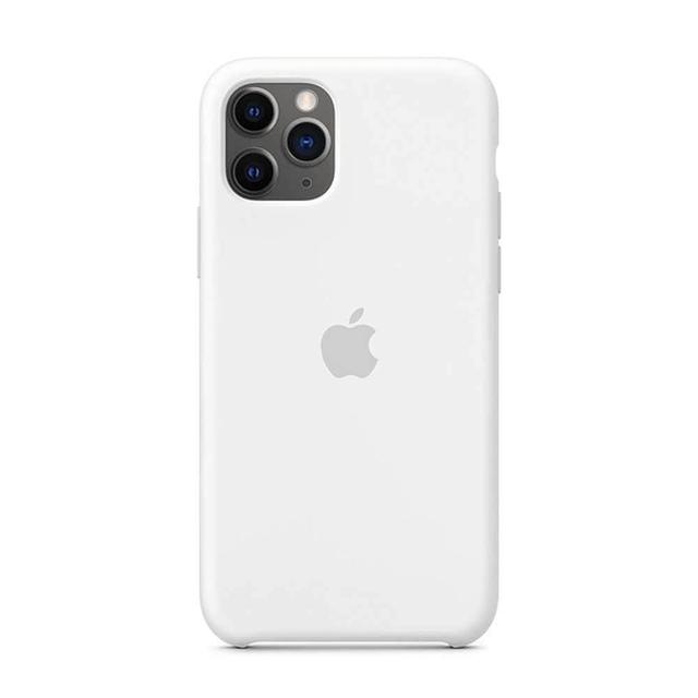 كفر أصلي سيليكون لآيفون 11 Pro من Apple - أبيض - SW1hZ2U6NDEyMzk=