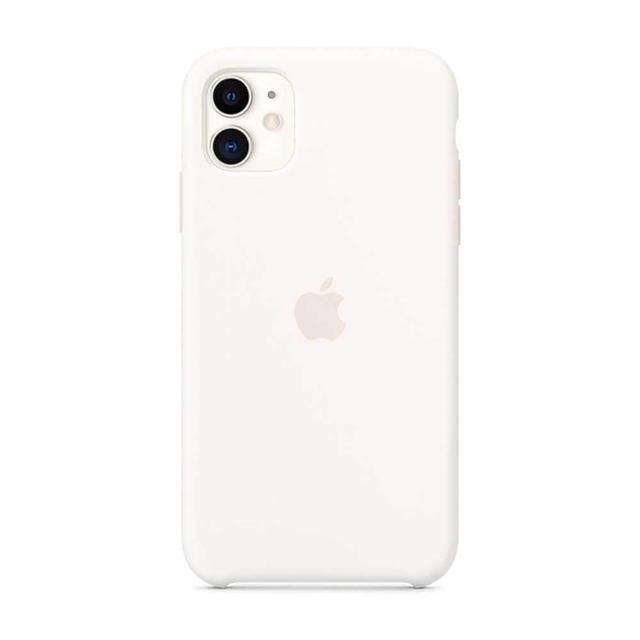 apple iphone 11 silicon case white - SW1hZ2U6NDEyMTM=