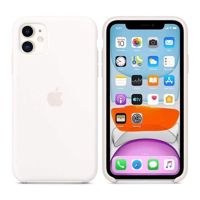 apple iphone 11 silicon case white - SW1hZ2U6NDEyMTQ=