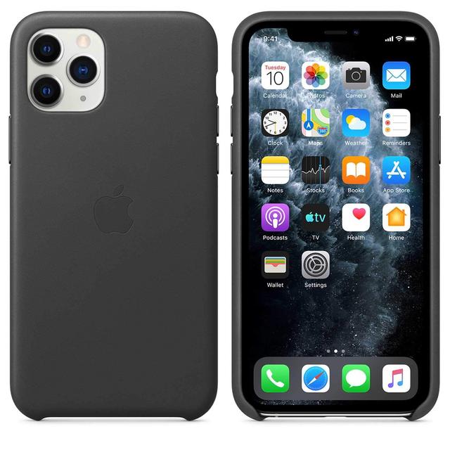 apple iphone 11 pro leather case black - SW1hZ2U6Mzg4NDA=