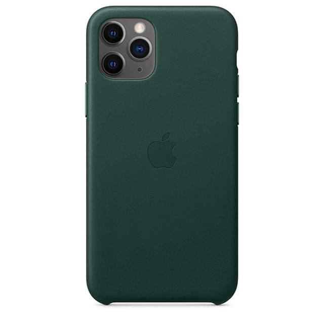 كفر جلدي أصلي لآيفون 11 Pro من Apple - أخضر داكن - SW1hZ2U6Mzg4MzA=