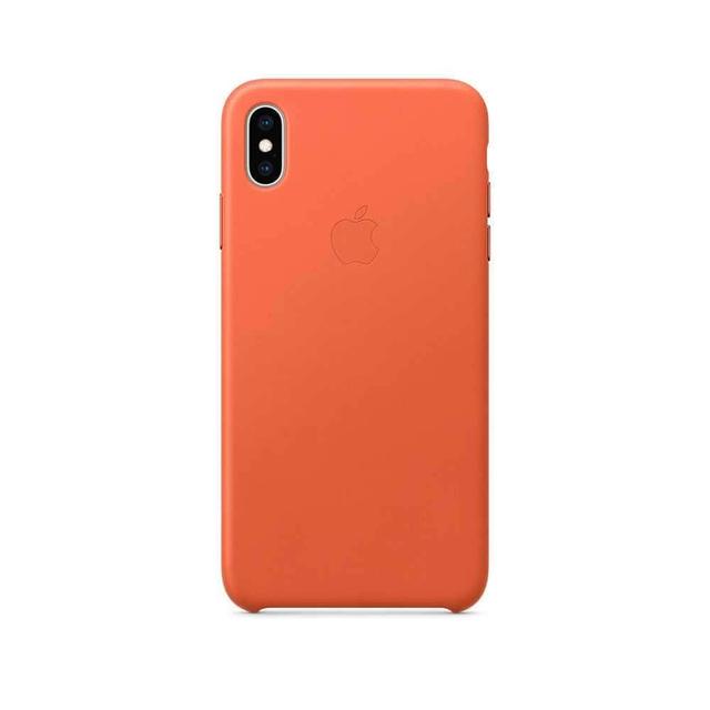 كفر جلدي أصلي لآيفون XS Max من Apple - برتقالي فاتح - SW1hZ2U6Mzg4MjI=