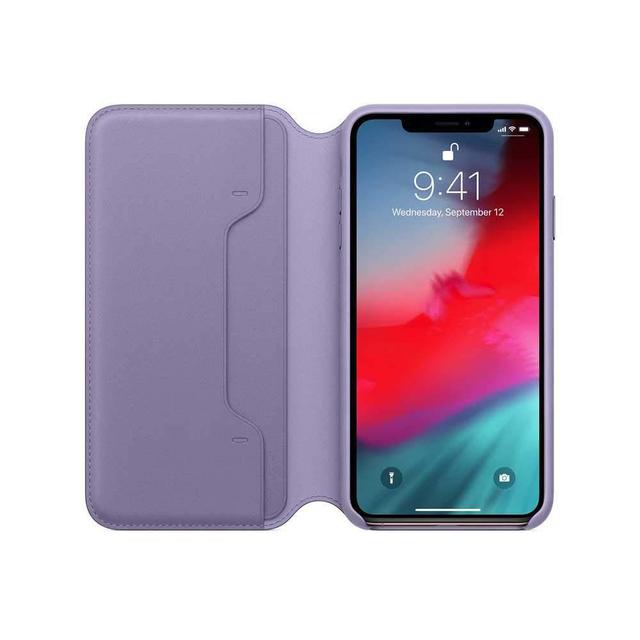apple iphone xs max leather case folio lilac - SW1hZ2U6Mzg4MTk=