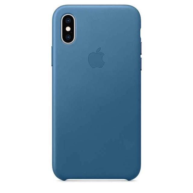 apple iphone xs leather case cape cod blue - SW1hZ2U6Mzg3NTI=