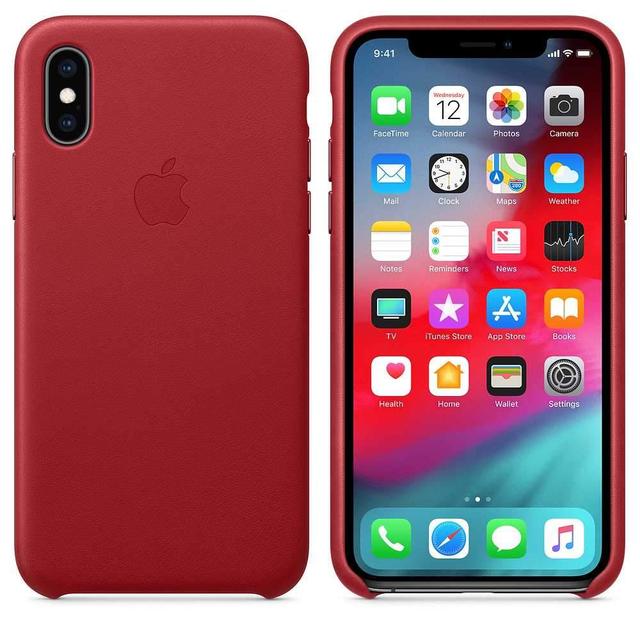 apple iphone xs leather case productred - SW1hZ2U6Mzg2ODg=