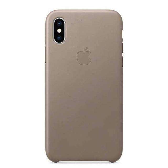 apple iphone xs leather case taupe - SW1hZ2U6Mzg2OTE=