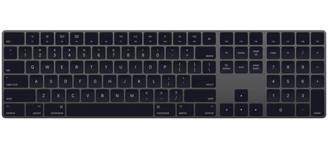 لوحة مفاتيح Apple - Magic Keyboard with Numeric Keypad - رمادي - SW1hZ2U6NjQ1MTc=