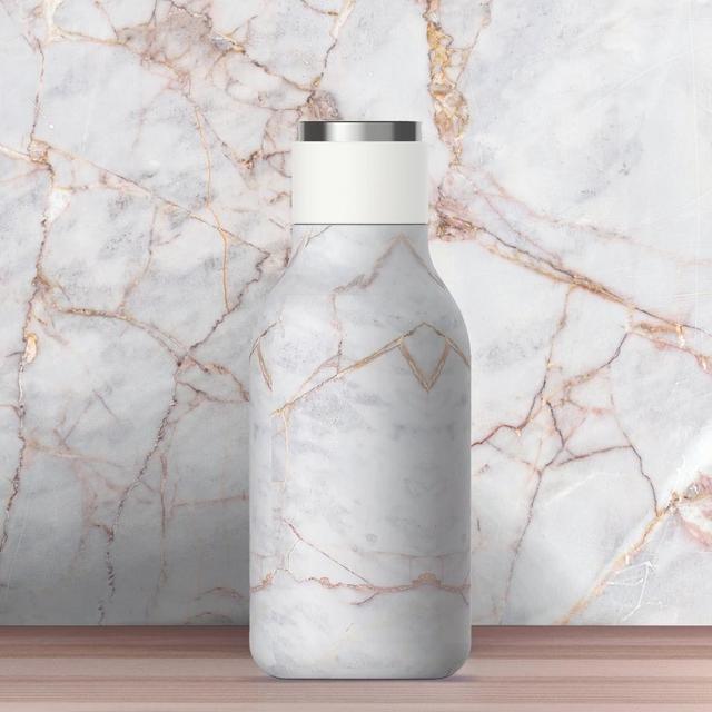 asobu urban insulated and double walled 16 ounce stainless steel bottle marble - SW1hZ2U6NTU2NjA=