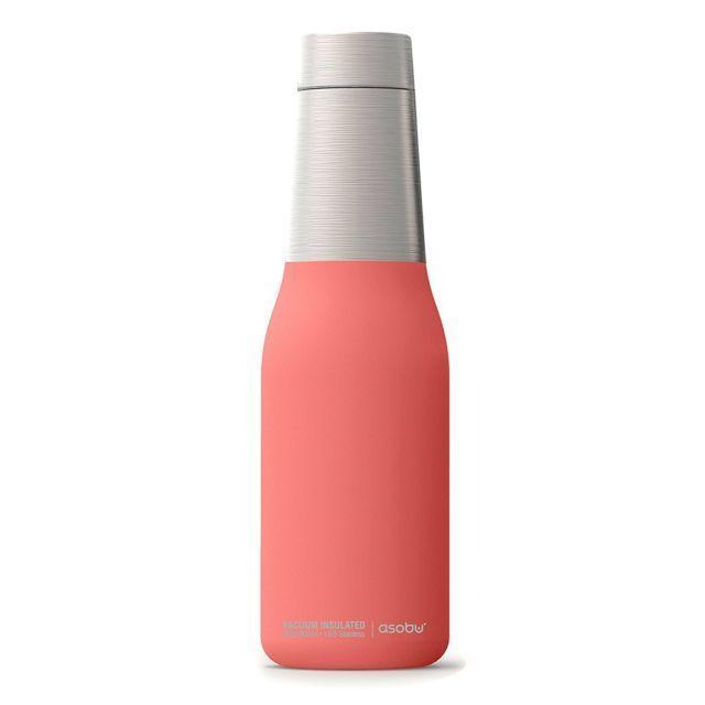 زجاجة ASOBU - Oasis Vacuum Insulated Double Walled Water Bottle 600 ml - زهري - SW1hZ2U6MzQ3ODQ=