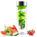 زجاجة ASOBU - Glass Water Bottle With Fruit Infuser 600 ml - أخضر - SW1hZ2U6MzQ3Nzg=