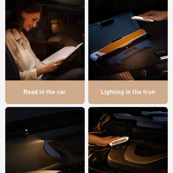إضاءة ليد للسيارة BASEUS Car Bright Touch Sensor Reading Light –أسود - SW1hZ2U6Njc0NTU=